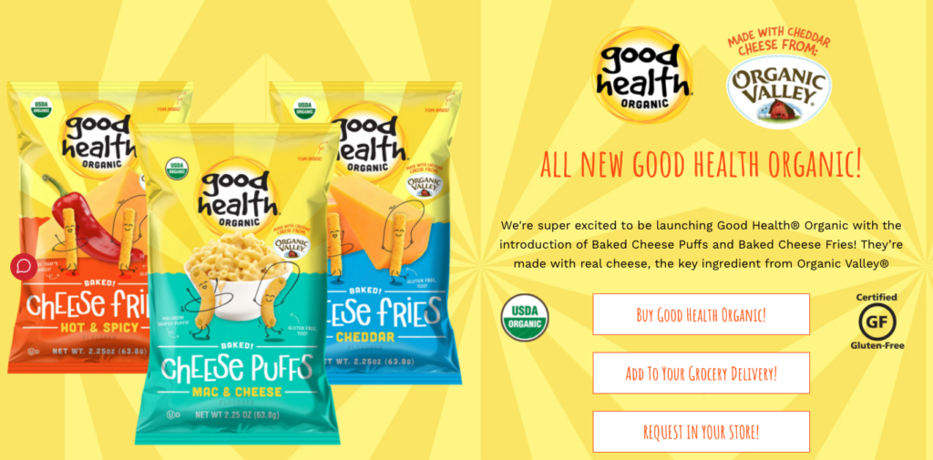 15 of the Best Ecommerce Landing Page Examples (+ Tips For Converting) 14 UTZ_snacks_landing_page_example