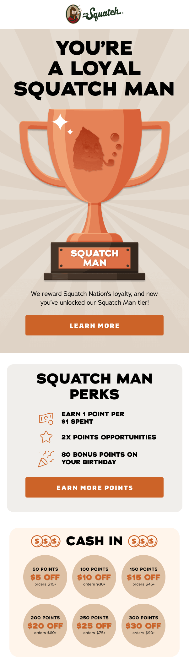Squatch_loyalty_program_email_example